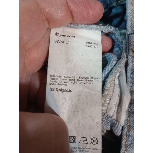 Rip curl‎ Shorts Ladies 25 Light Wash Cut-off Distressed - Picture 7 of 8